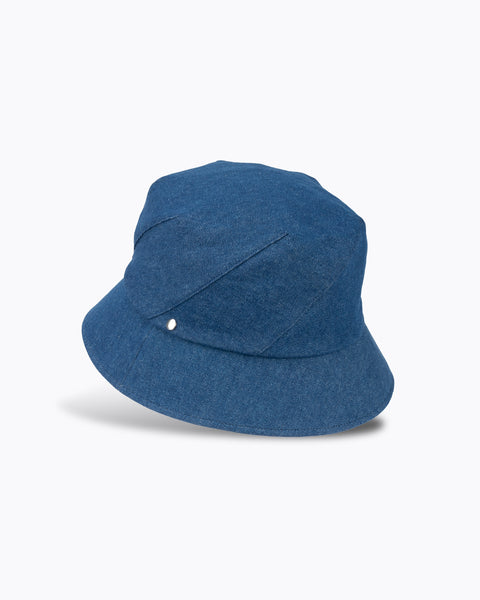 Hexagon Bucket Hat / Wash Denim