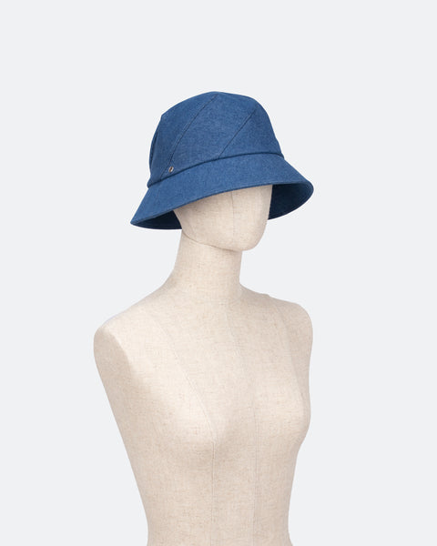 Hexagon Bucket Hat / Wash Denim