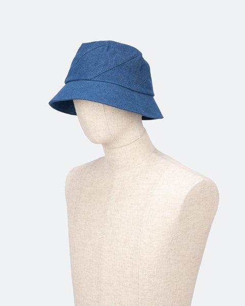 Hexagon Bucket Hat / Wash Denim