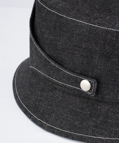 Denim Bucket Hat / Black