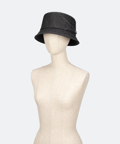 Denim Bucket Hat / Black