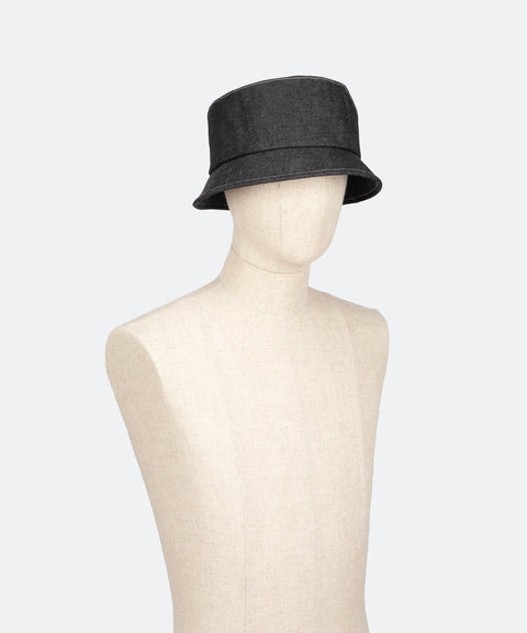 Denim Bucket Hat / Black