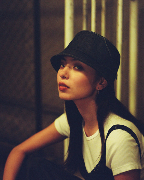 Denim Bucket Hat / Black