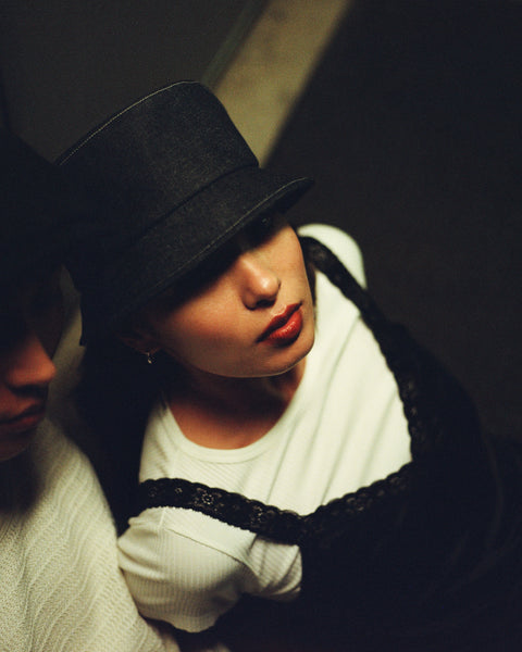 Denim Bucket Hat / Black