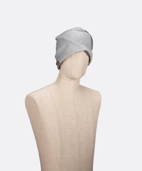 Twist Reversible Beanie / Gray x Blue