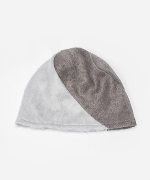 Twist Reversible Beanie / Gray x Blue