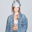 Twist Reversible Beanie / Gray x Blue