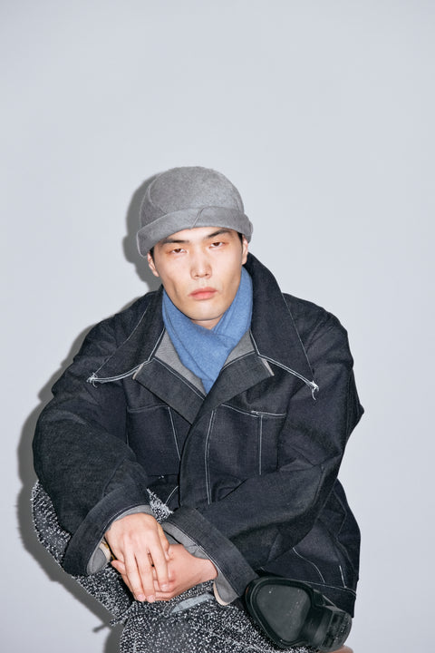 Twist Reversible Beanie / Gray
